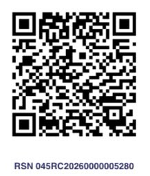 BIR registration QR code, RSN 045RC20260000005280